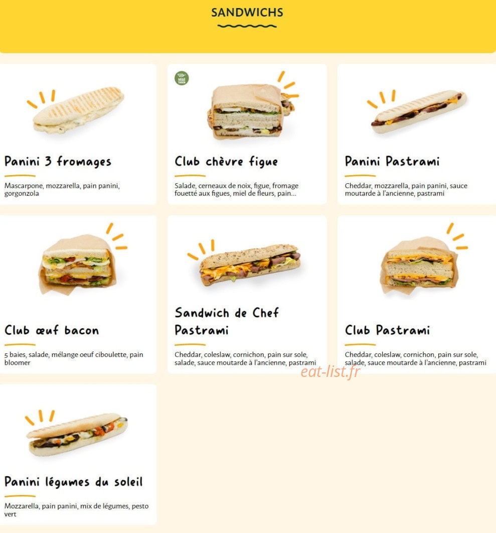 La Croissanterie — carte page 3