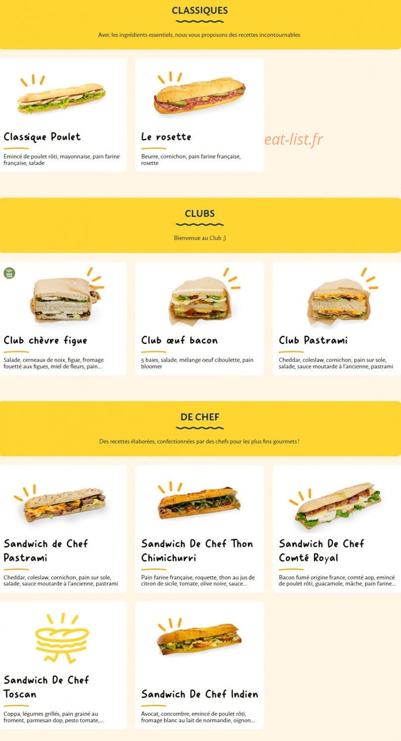 La Croissanterie — carte page 2