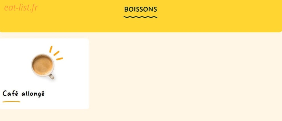 La Croissanterie — carte page 11