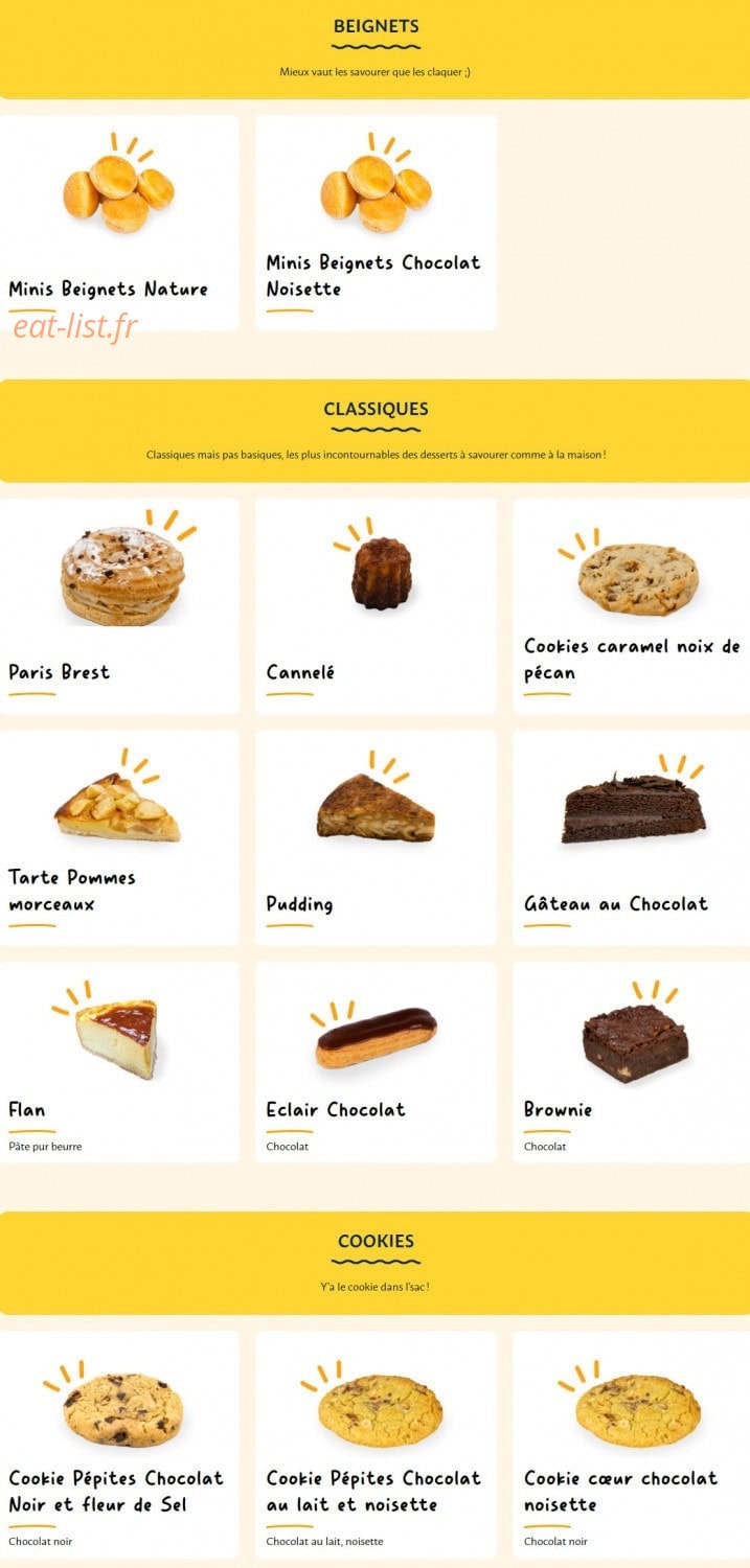La Croissanterie — carte page 6