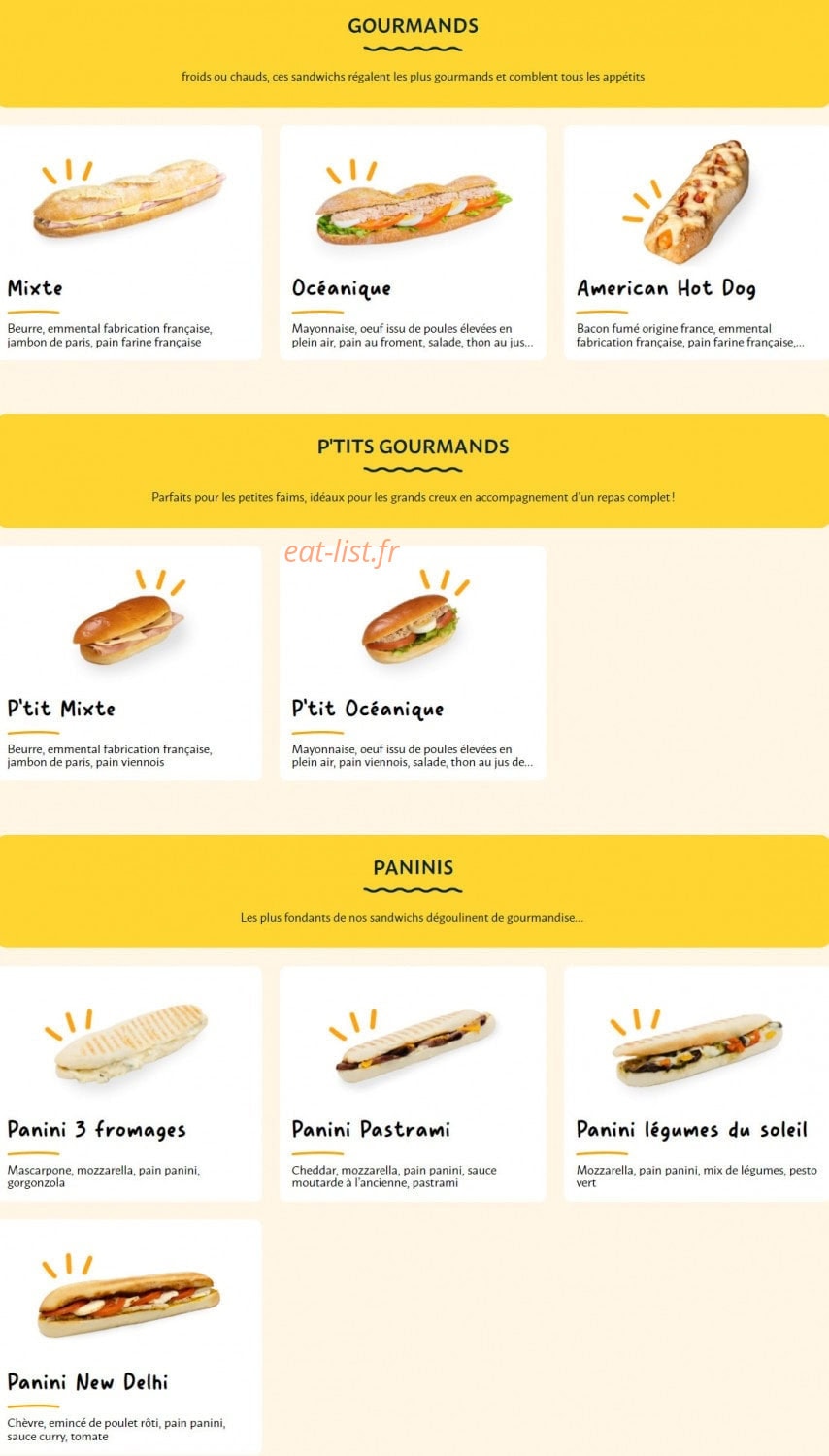 La Croissanterie — carte page 4