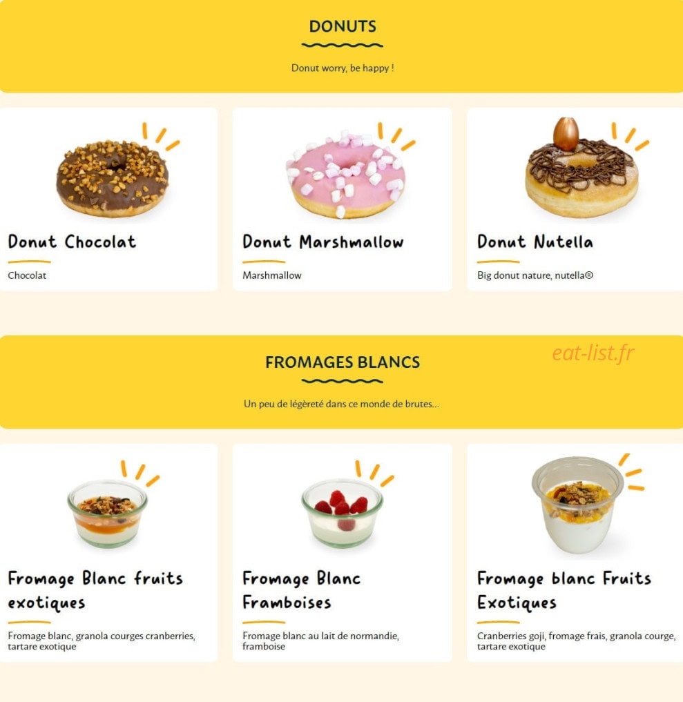 La Croissanterie — carte page 7