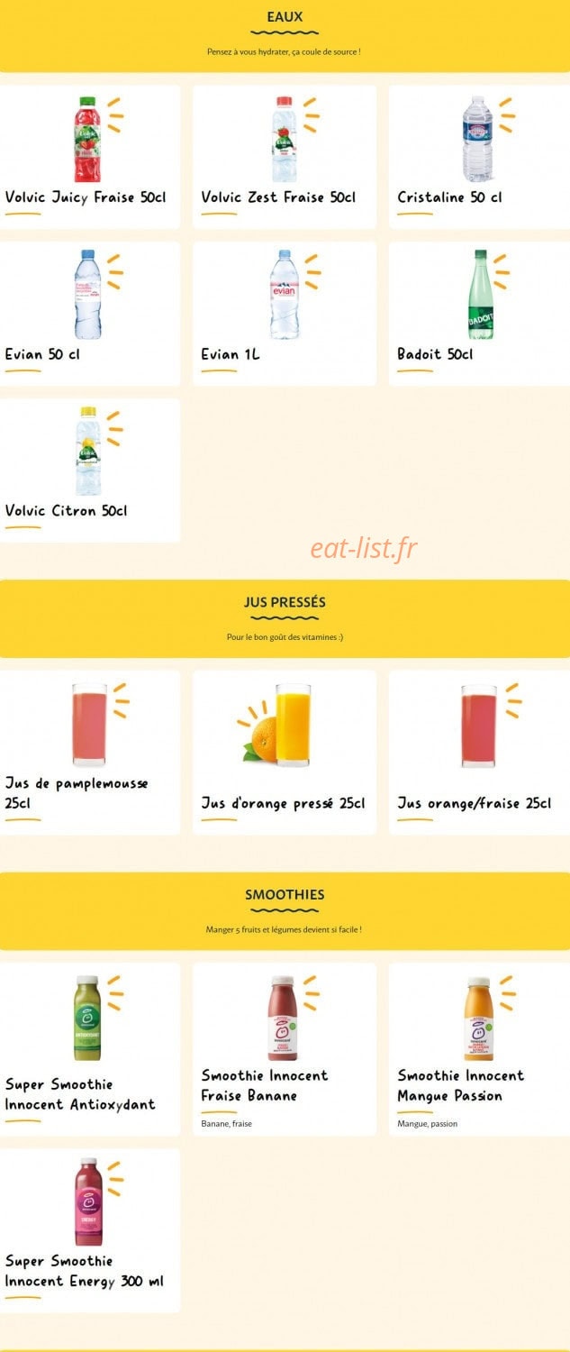La Croissanterie — carte page 14