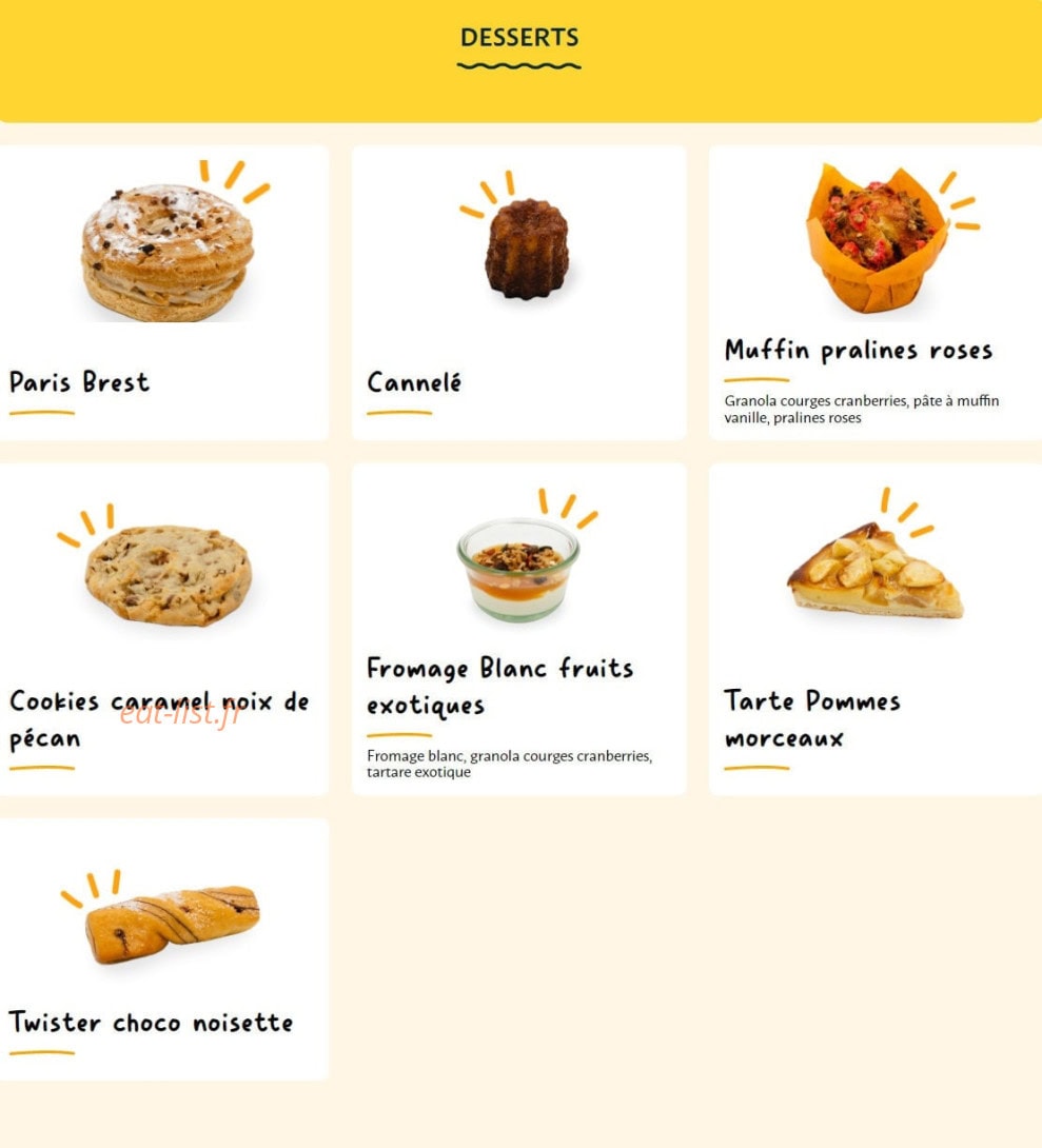 La Croissanterie — carte page 10