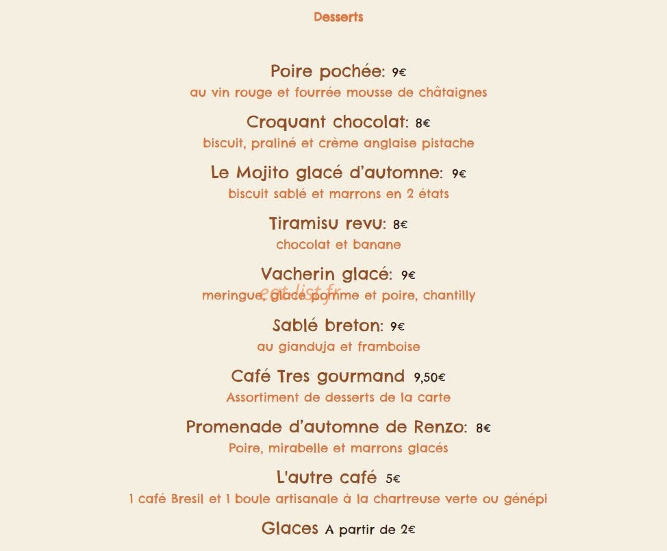 Auberge de Pugny — carte page 2
