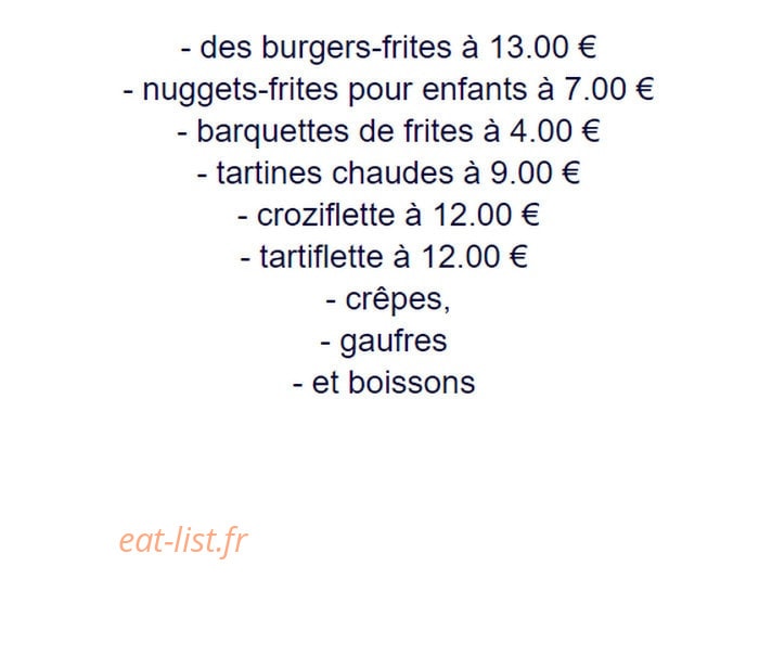 La Crémaillère — carte page 1