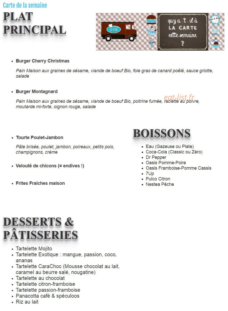 La Cuisine Qui Bouge — carte page 4