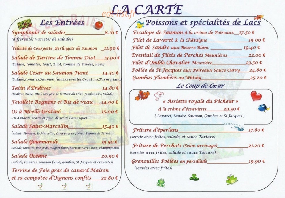 Le chalet du coucou — carte page 1