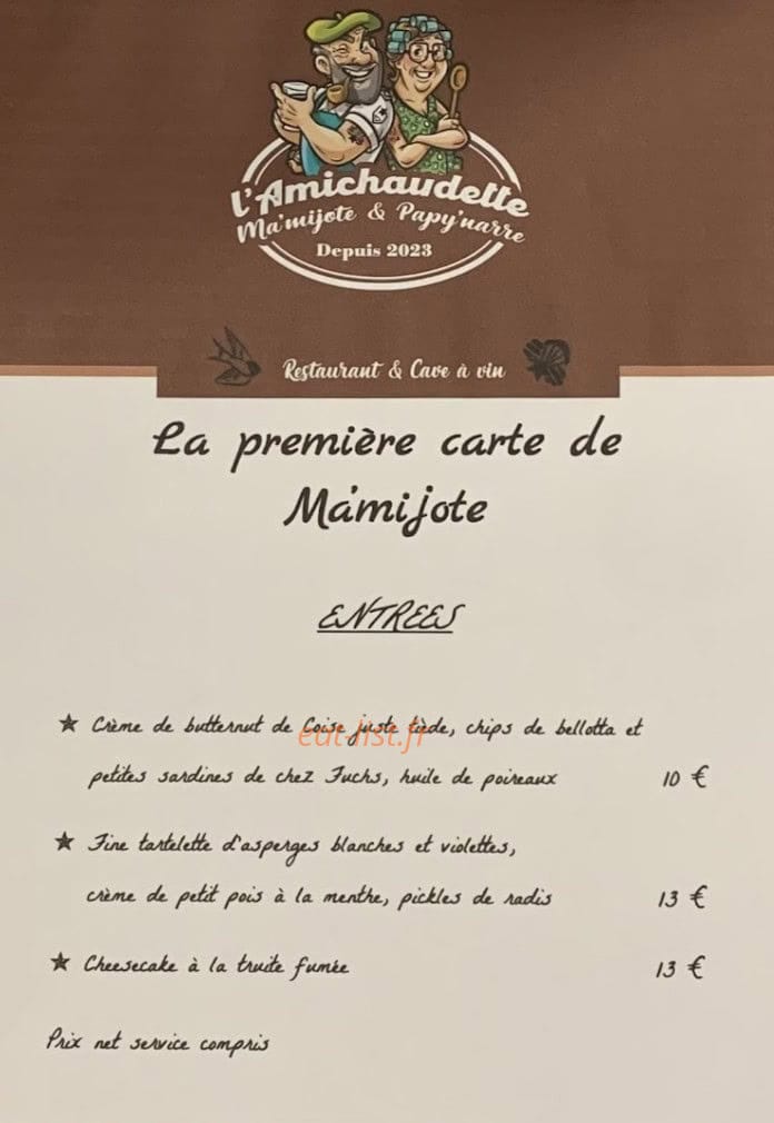 L' amichaudette — carte page 1