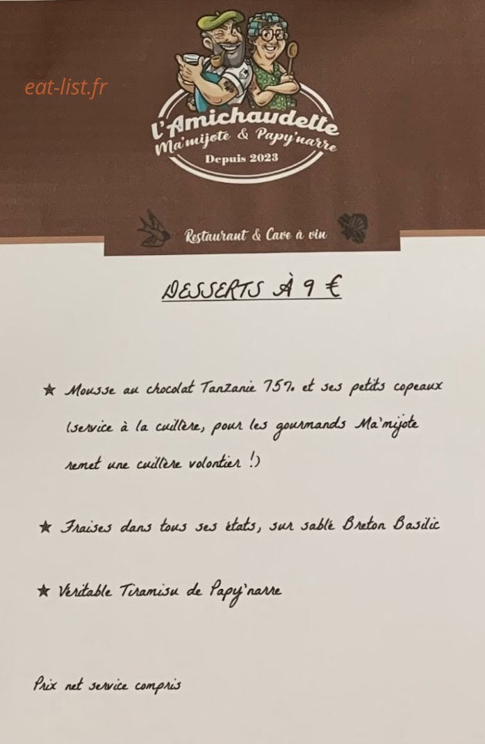 L' amichaudette — carte page 3
