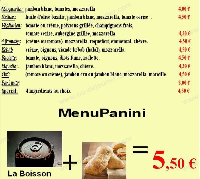 Mailys Pizza — carte page 6