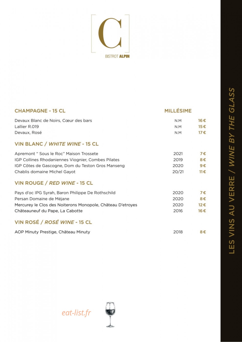 Bistrot Le C — carte page 6
