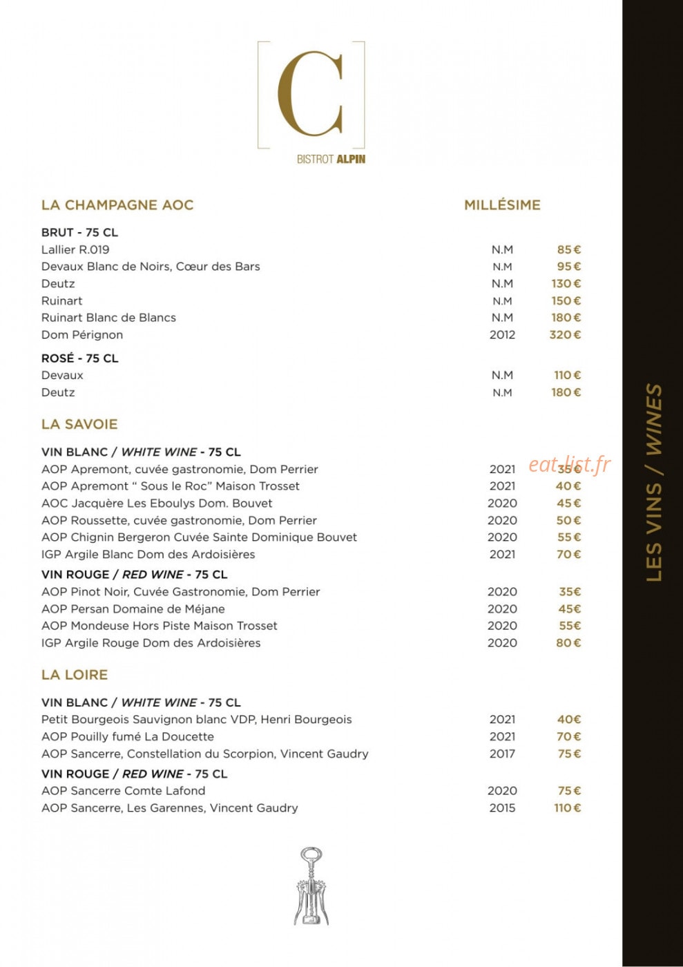 Bistrot Le C — carte page 7