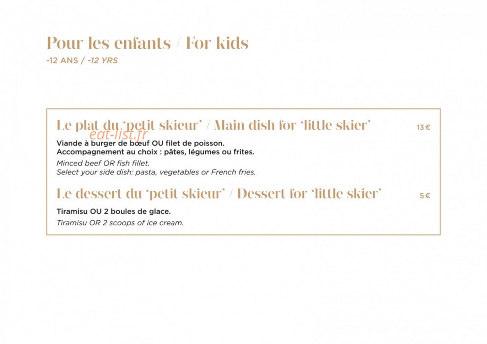 Bistrot Manali — carte page 6