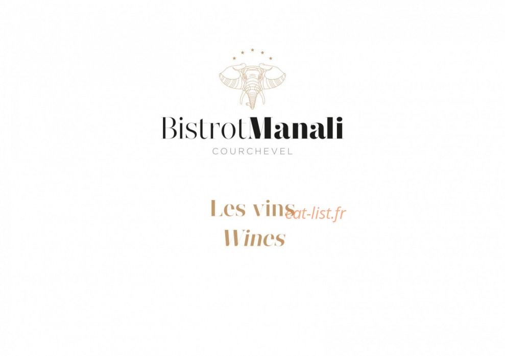 Bistrot Manali — carte page 21