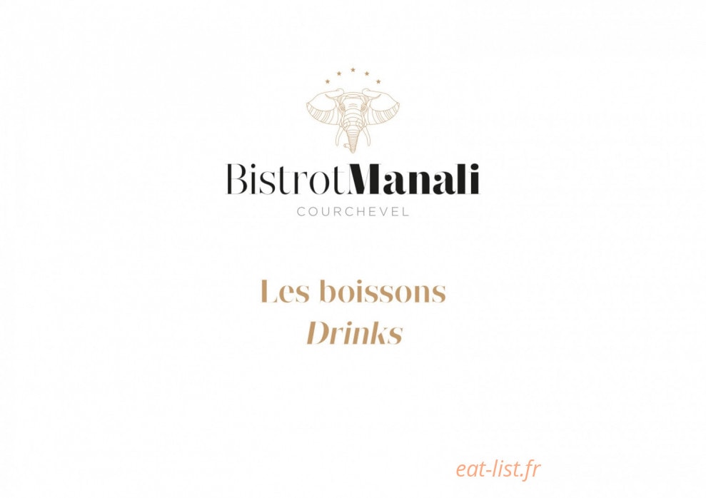 Bistrot Manali — carte page 14