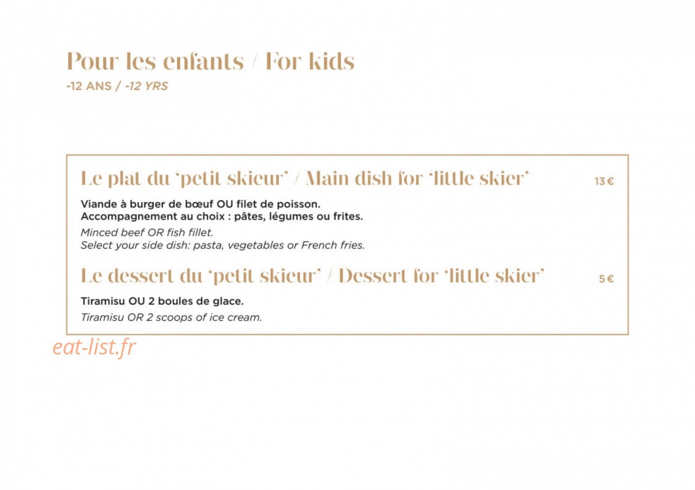 Bistrot Manali — carte page 11