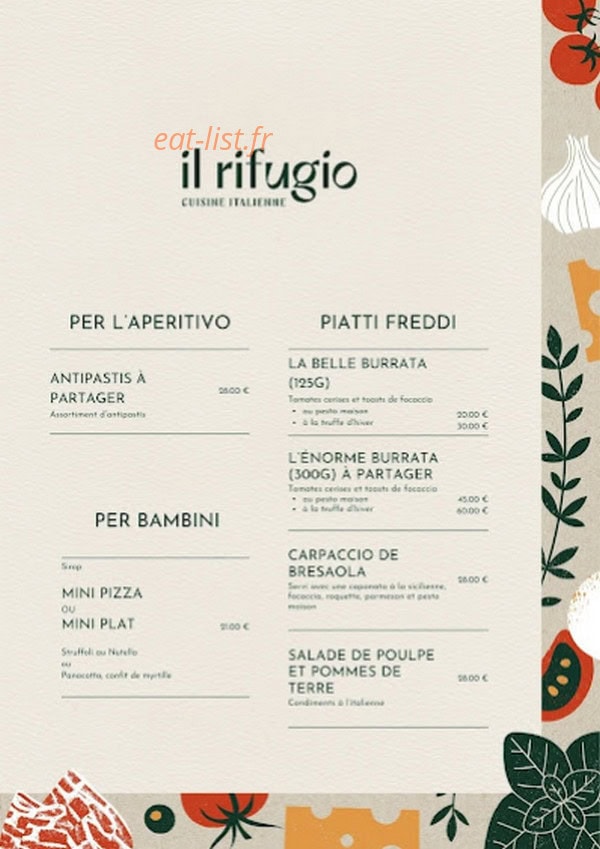 Il Rifugio — carte page 2