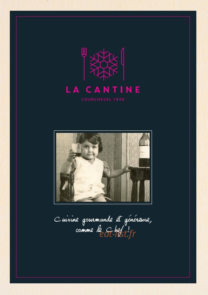 La Cantine — carte page 1