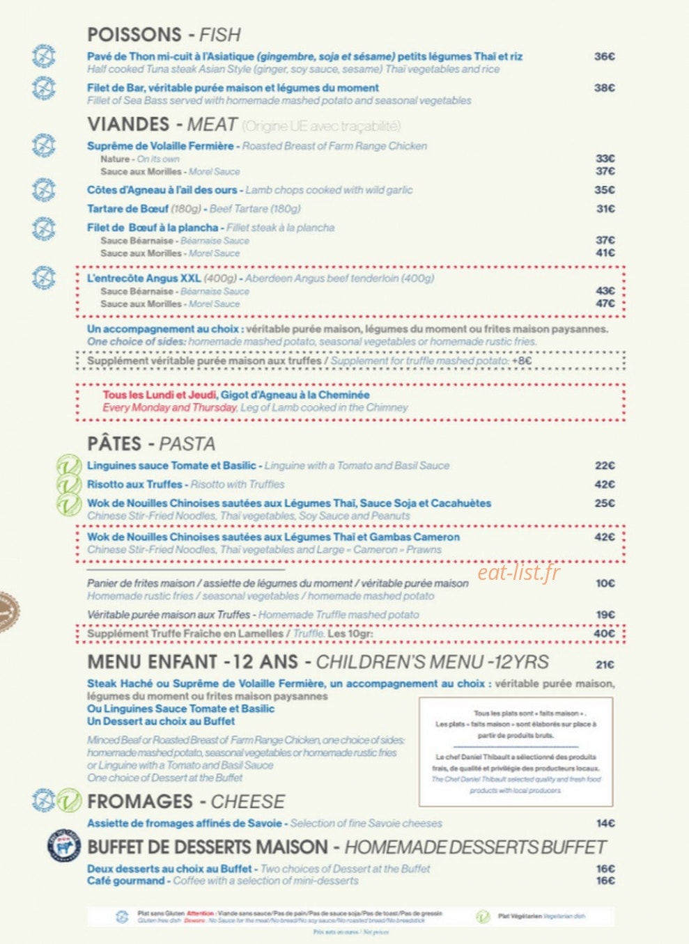 La Cave des Creux — carte page 3