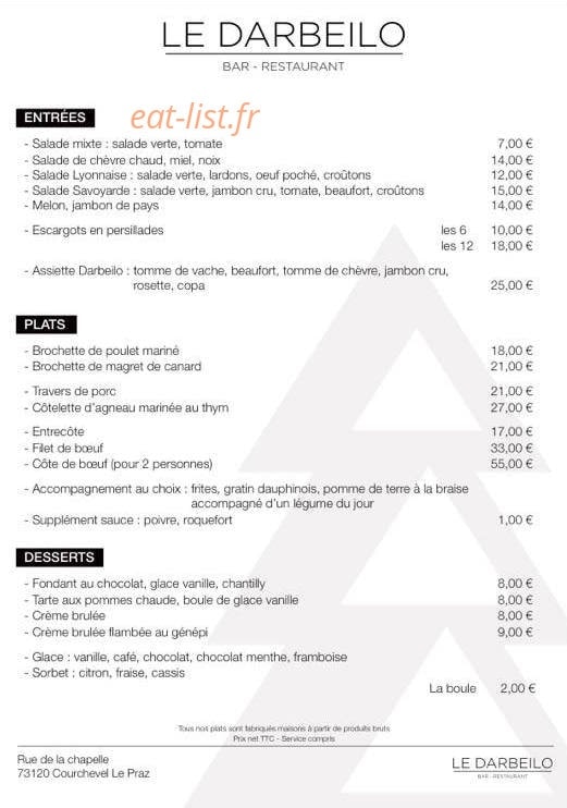 La petite Bergerie — carte page 1