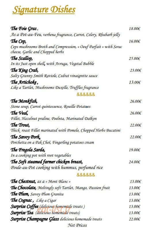La Table de mon Grand — carte page 2