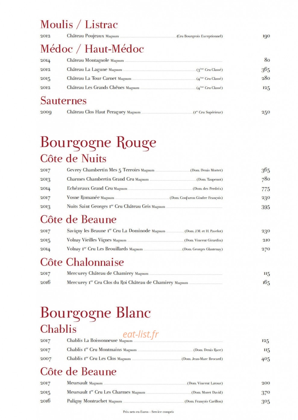 Le Bal — carte page 17