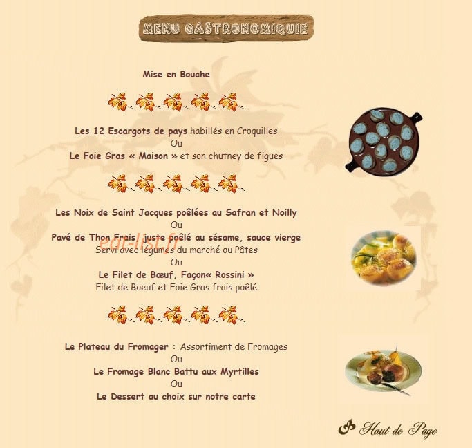 Le Caveau — carte page 3