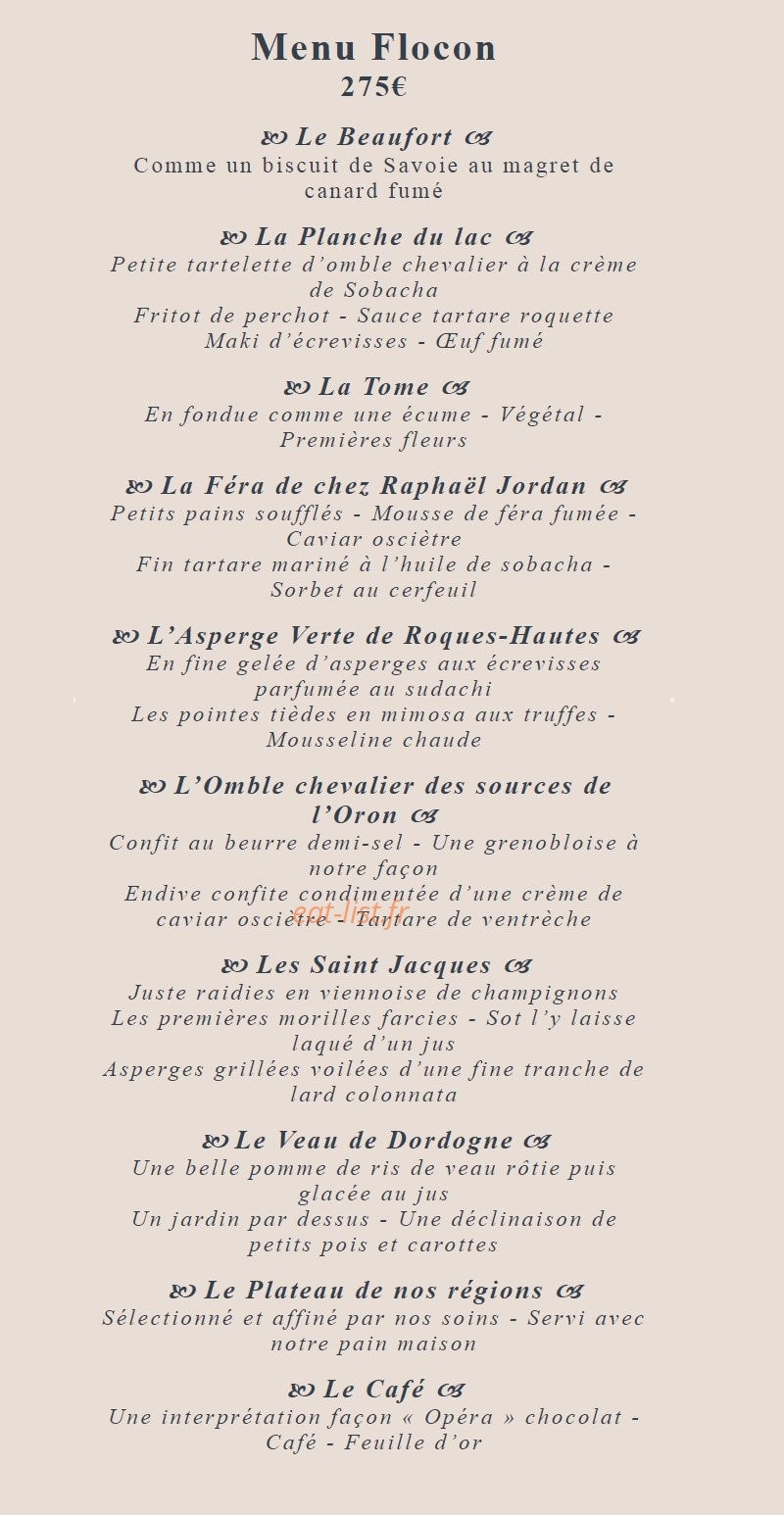 Le Chabichou — carte page 5