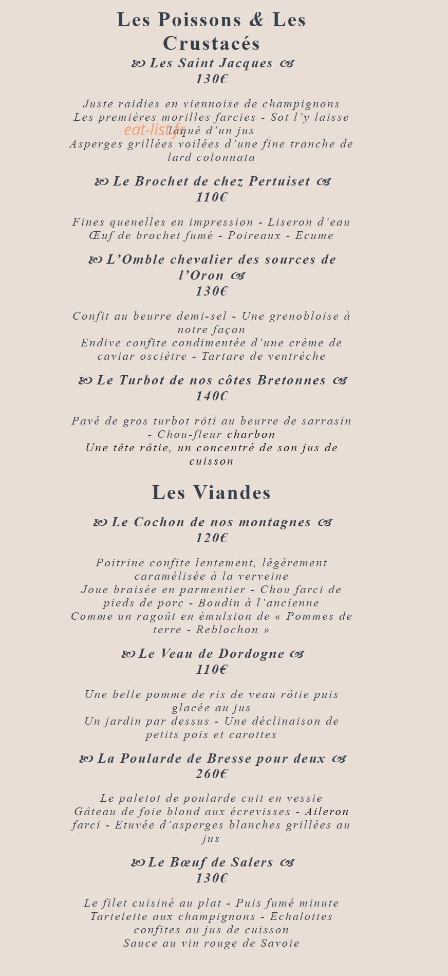 Le Chabichou — carte page 3