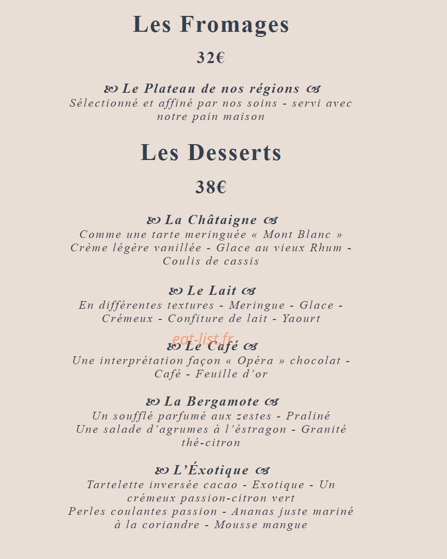 Le Chabichou — carte page 4
