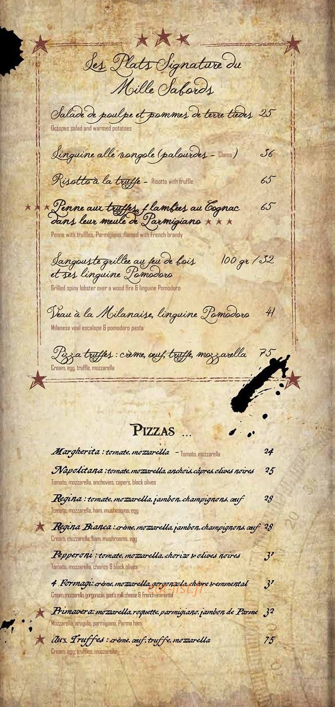 Le Mille Sabords — carte page 3