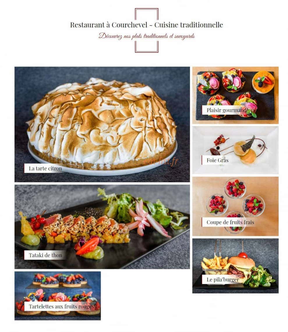Le Pilatus A Courchevel Menu Et Photos