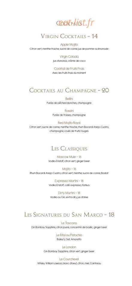 Le San Marco — carte page 8
