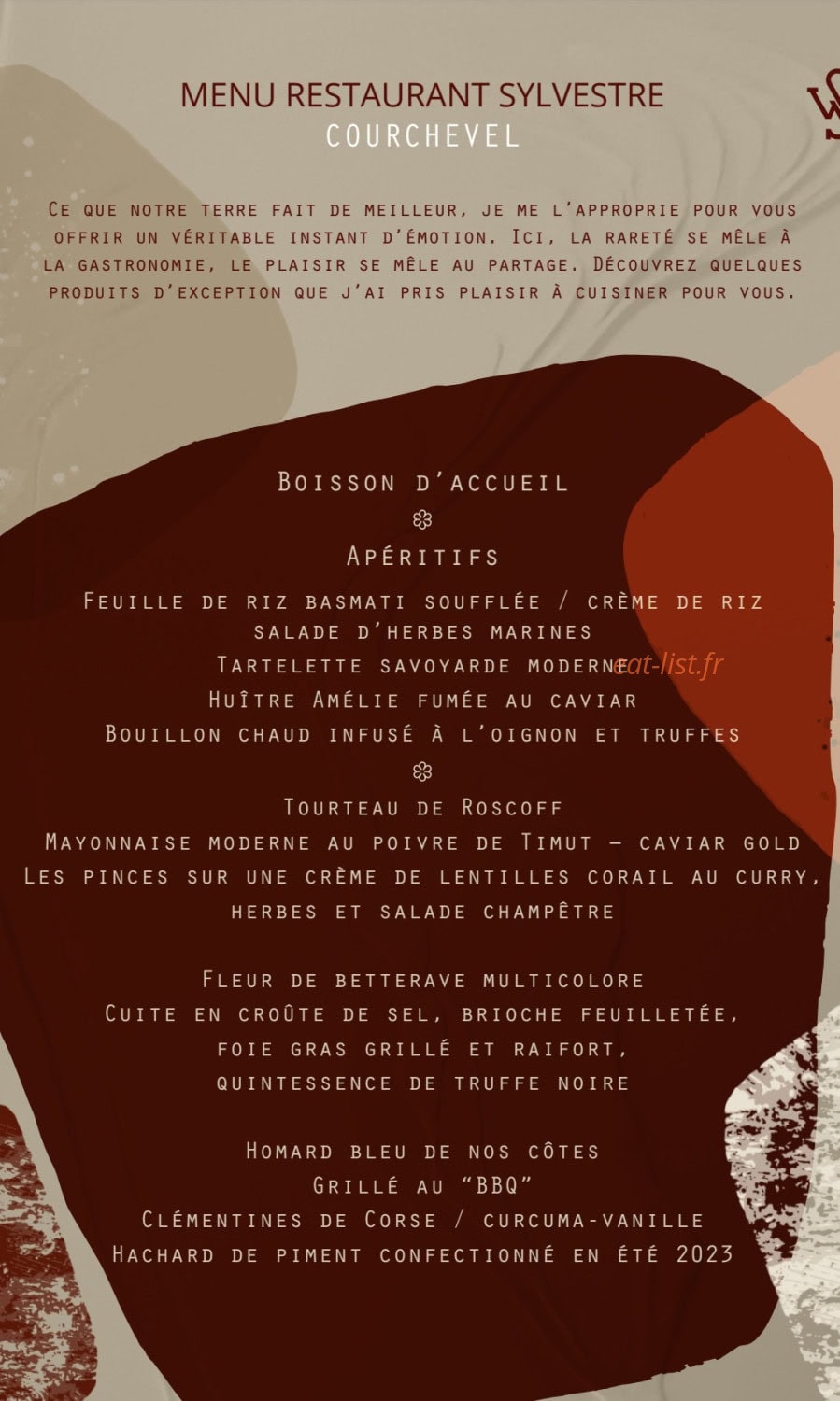 Le Sylvestre — carte page 1