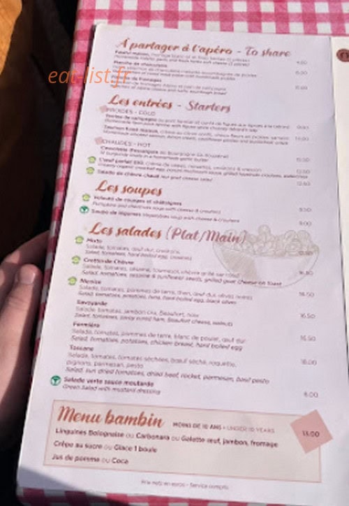 Les Chanterelles — carte page 2