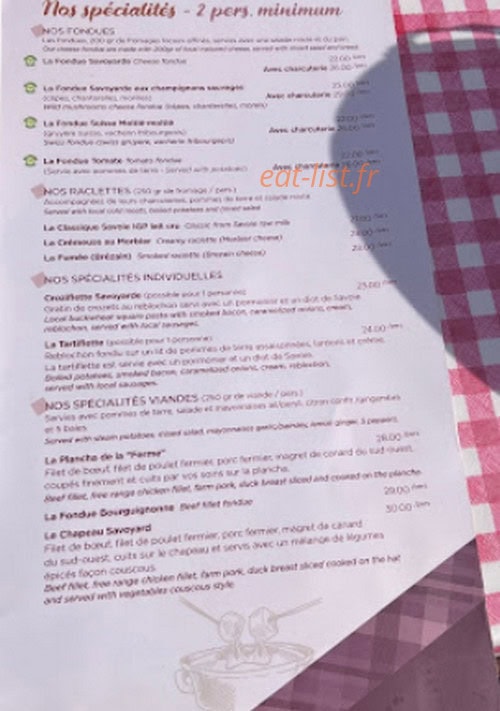 Les Chanterelles — carte page 4