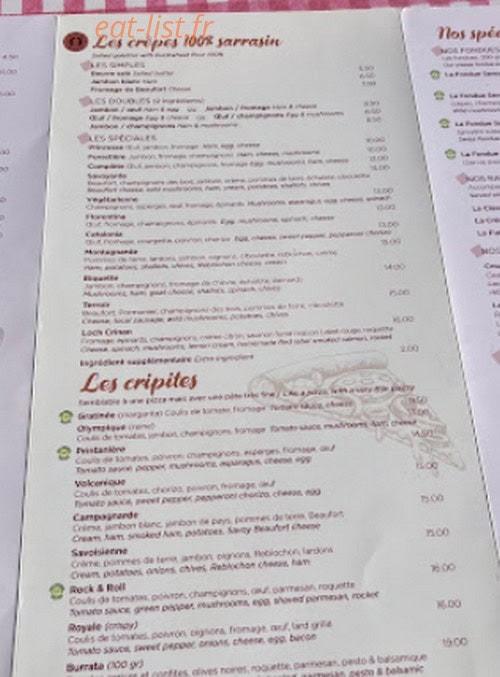 Les Chanterelles — carte page 3