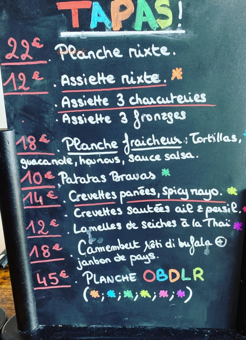 O bout d'la rue — carte page 1