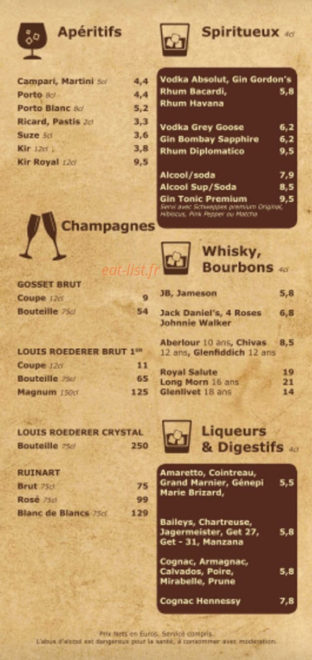 Schuss Café — carte page 5