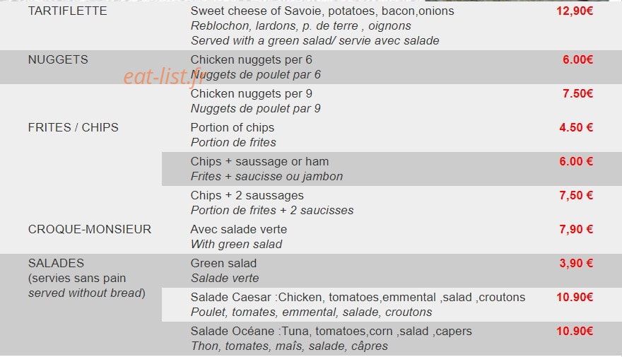 Snowfood La Pizza Gourmande — carte page 3