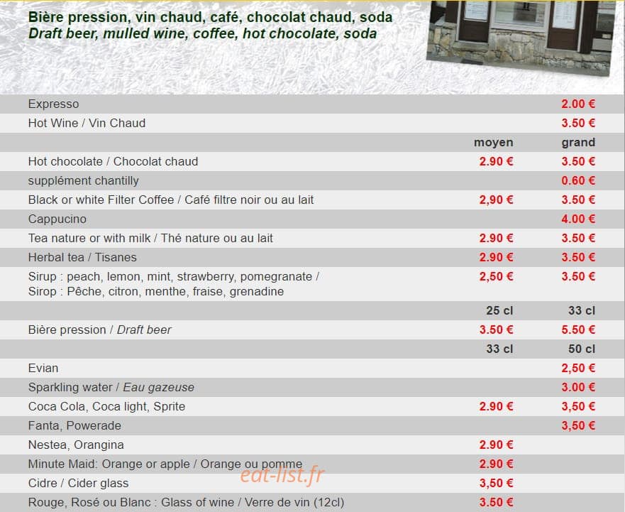 Snowfood La Pizza Gourmande — carte page 6
