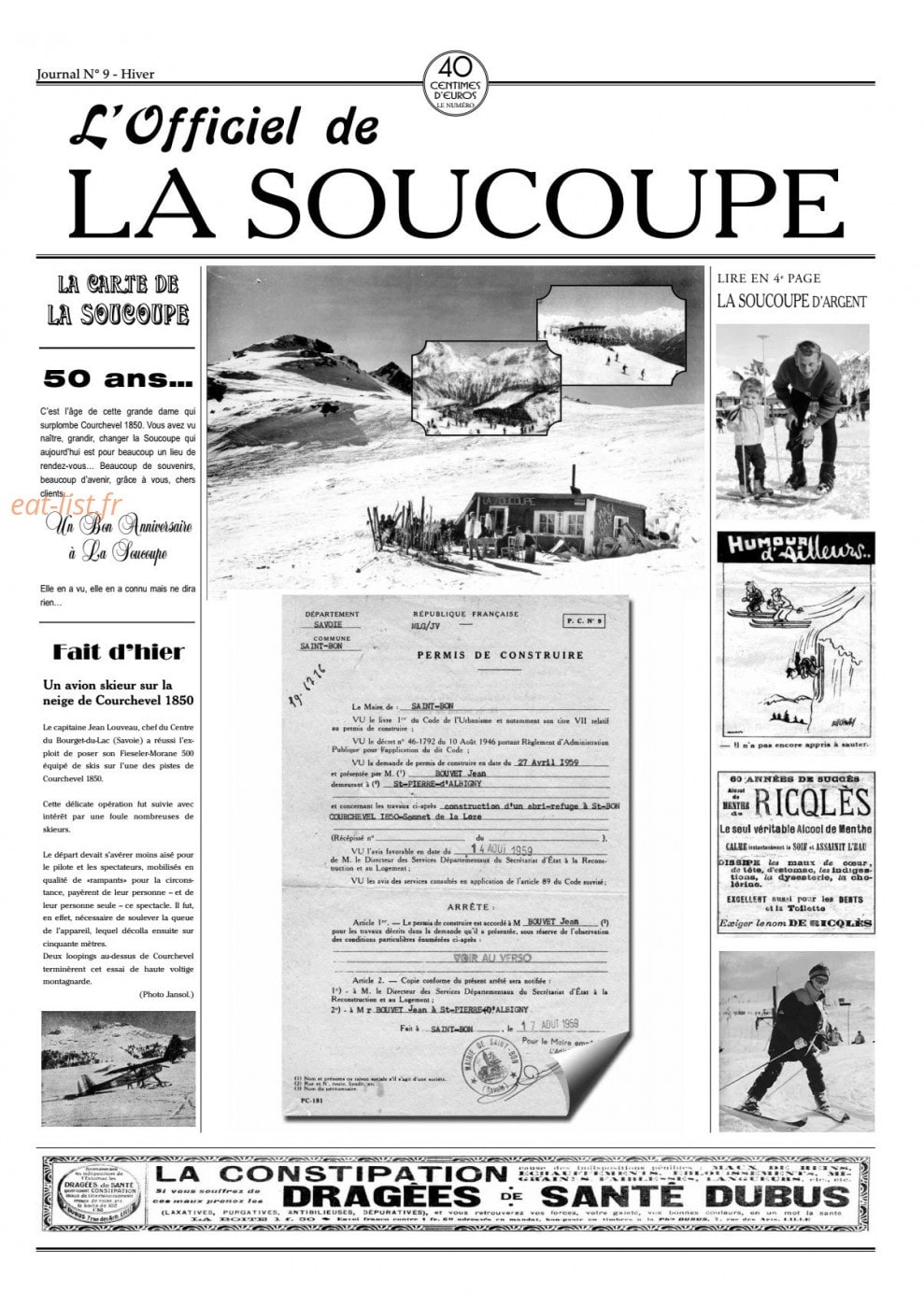 La Soucoupe — carte page 2