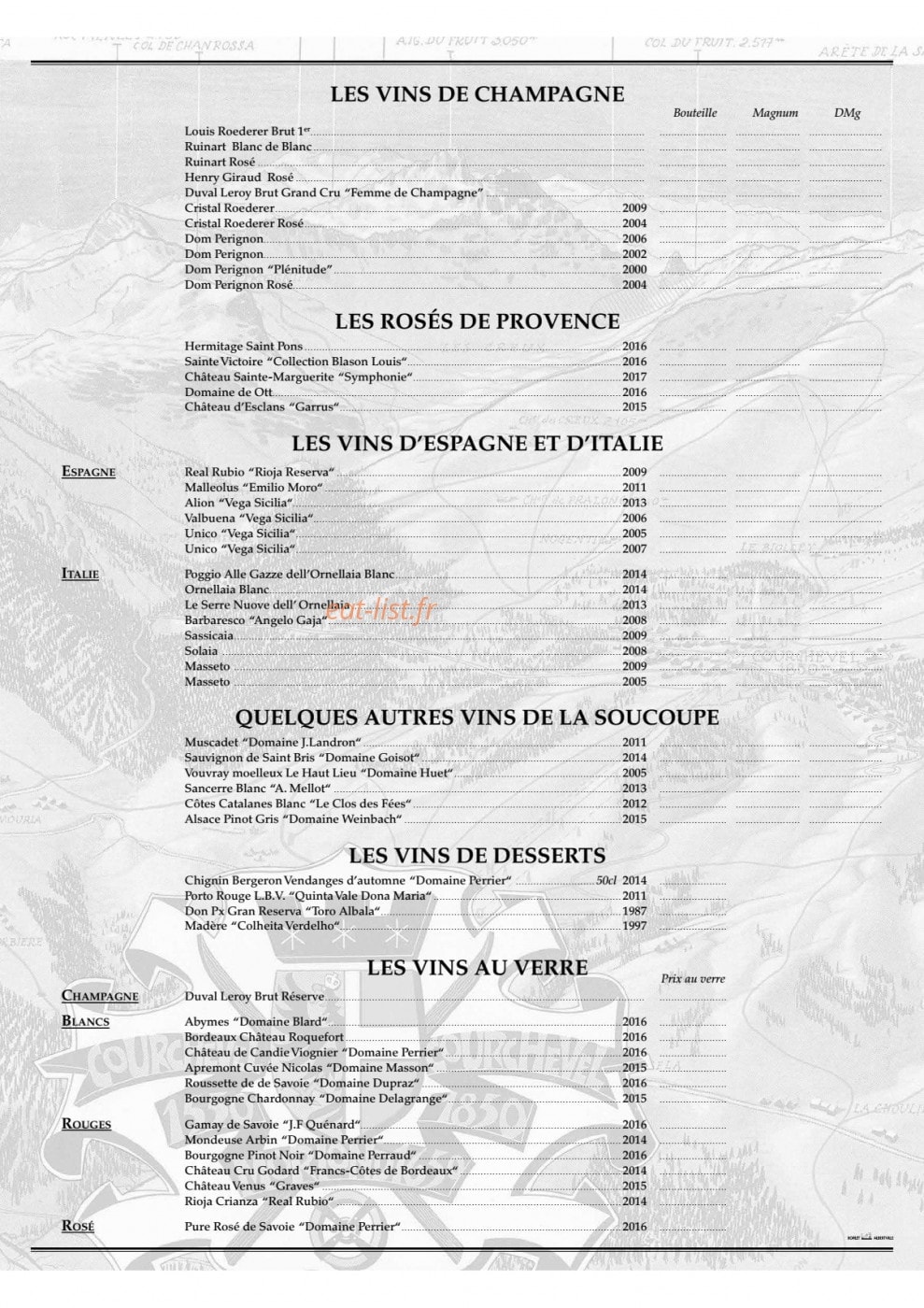 La Soucoupe — carte page 5