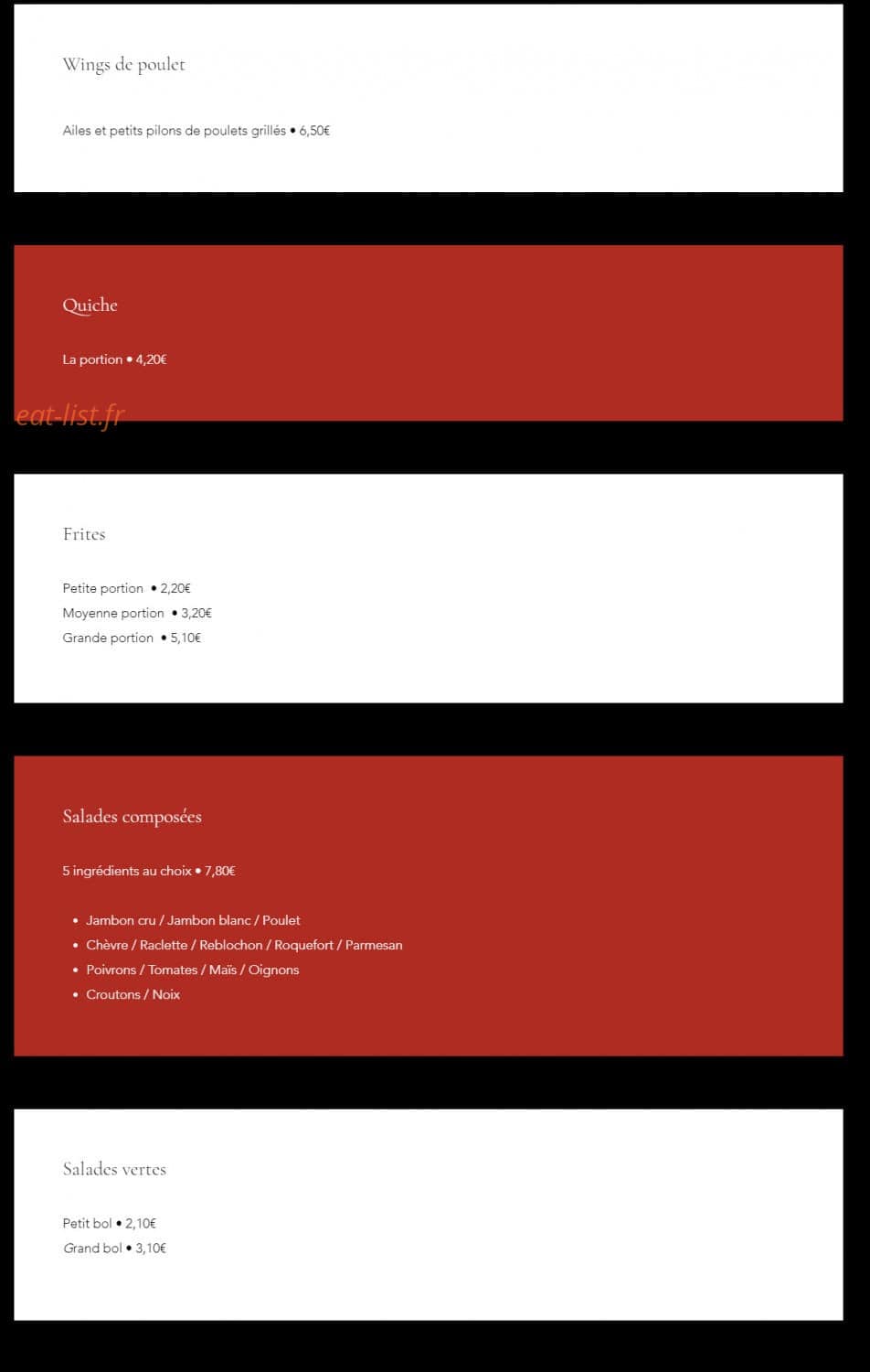 L'Alternative — carte page 2