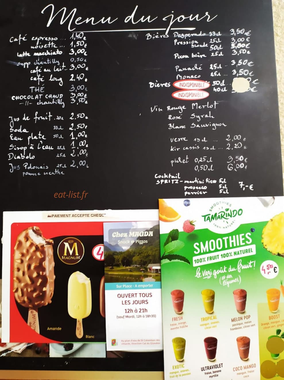 Chez Magda — carte page 1