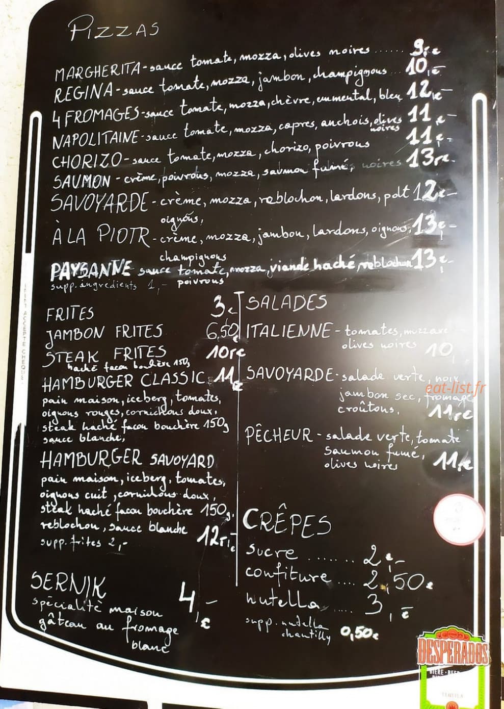 Chez Magda — carte page 2
