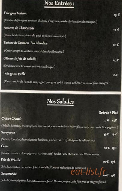 Le Plein Sud — carte page 1