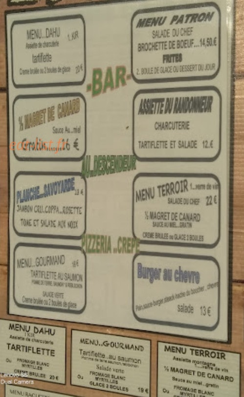Au Descendeur — carte page 2