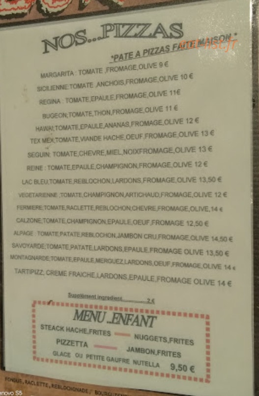 Au Descendeur — carte page 1